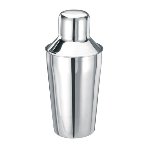 Winco BS-310 10 oz Stainless Steel Classic 3-Piece Bar Cocktail Shaker Set