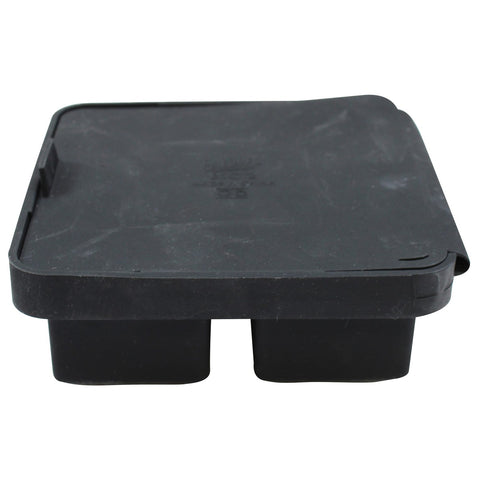 Tablecraft Products BSCT2 Black Silicone 4-Section Ice Cube Tray