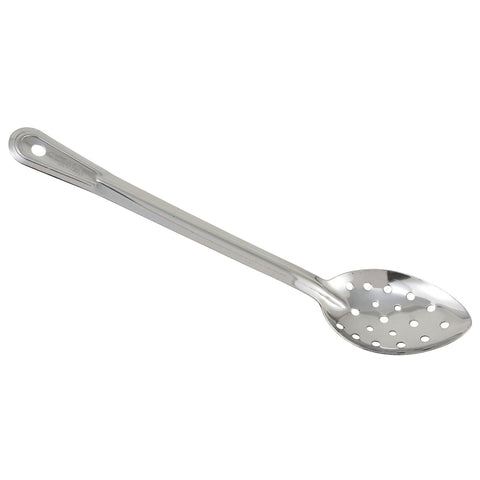 Winco BSPN-11 11" Perforated Stainless Steel Basting Spoon