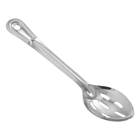 Winco BSST-11 11" Stainless Steel Slotted Basting Spoon
