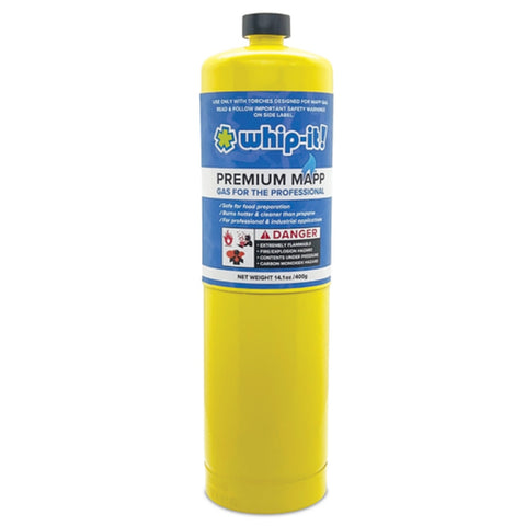United Brands BU-PREM-MAPP Whip-It! Premium MAPP Gas Canister 14.1 oz