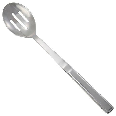 Winco BW-SL2 11-3/4" Slotted Deluxe Serving Spoon with Hollow Handle, Stainless Steel