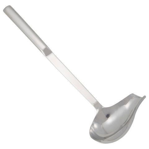 Winco BW-SP2 2 oz Stainless Steel Spout Ladle with Hollow Handle