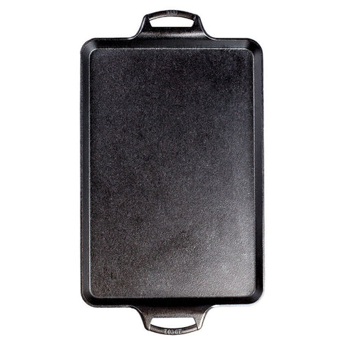 Lodge BW15BP 15.5 x 10.5 Inch Seasoned Cast Iron Baking Pan