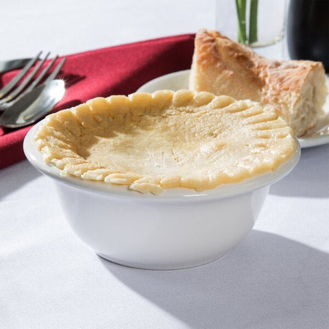 Tuxton China BWB-0809 8 oz White DuraTux Pot Pie Bowl/Dish