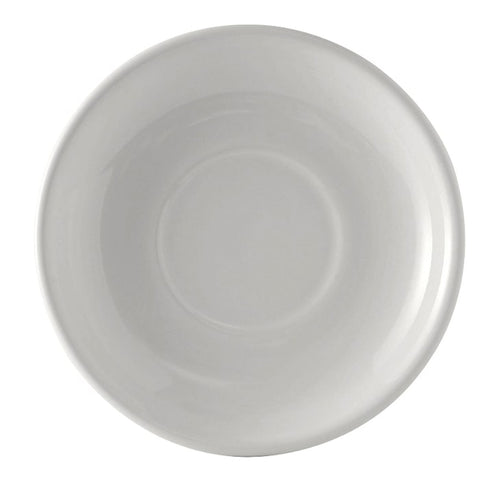 Tuxton China BWE-066 6-3/4" White Cappuccino Saucer