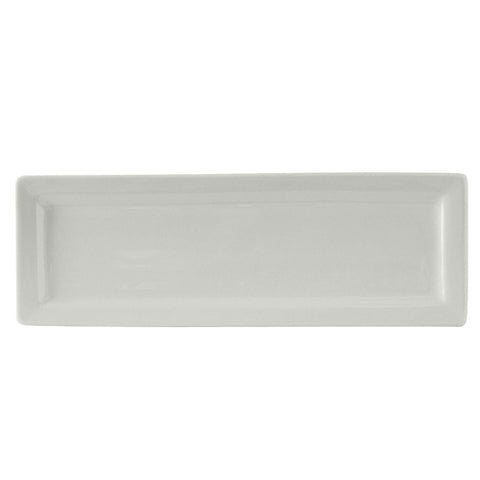 Tuxton China BWH-0603 6" x 5-1/2" White Rectangular DuraTux Plate