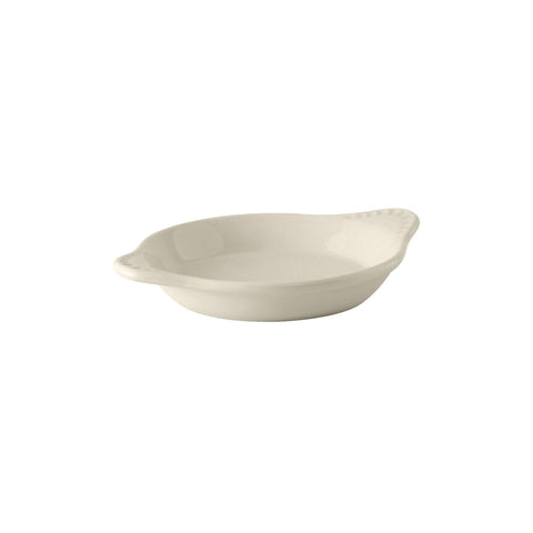 Tuxton China BWN-0602 6 oz. White Round Vitrified China Shirred Egg Dish