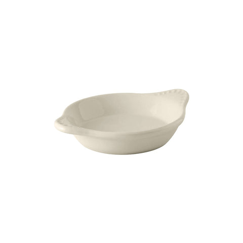 Tuxton China BWN-0602 6 oz. White Round Vitrified China Shirred Egg Dish