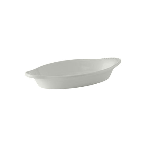 Tuxton China BWN-150 17 oz. White Oval China Welsh Rarebit