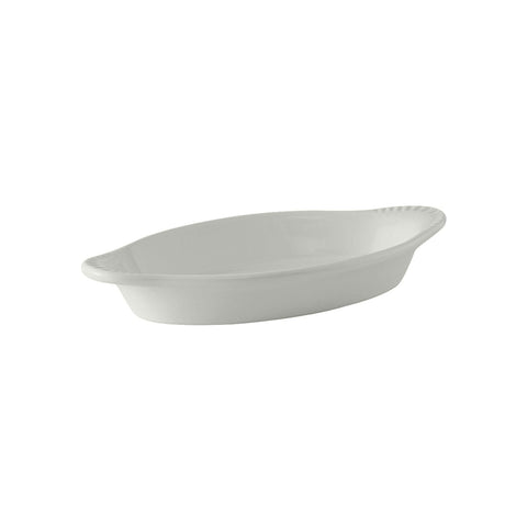 Tuxton China BWN-150 17 oz. White Oval China Welsh Rarebit