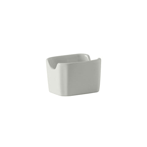 Tuxton China BWQ-034 White Vitrified China Sugar Packet Holder
