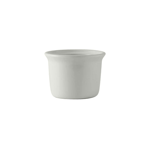 Tuxton China BWS-0805 White 8 oz. Petite Marmite Soup Crock Bowl