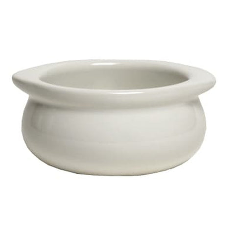 Tuxton China BWS-1203 12 oz White Onion Soup Crock