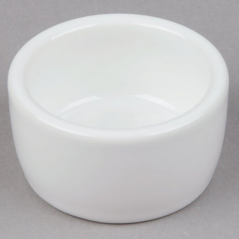 Tuxton China BWX-0203 2 oz. White Smooth China Pipkin Ramekin