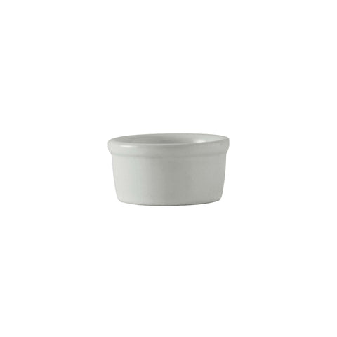 Tuxton China BWX-035 3.5 oz. White Smooth DuraTux China Ramekin