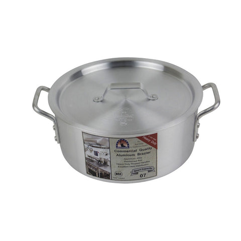 Libertyware BZR07H 7 Quart Heavy Duty Aluminum Brazier with Cover
