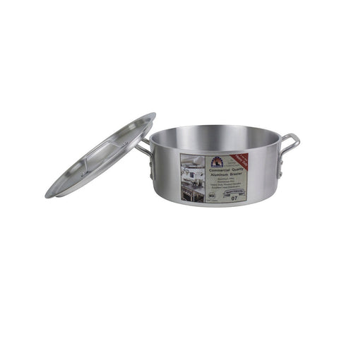 Libertyware BZR07H 7 Quart Heavy Duty Aluminum Brazier with Cover