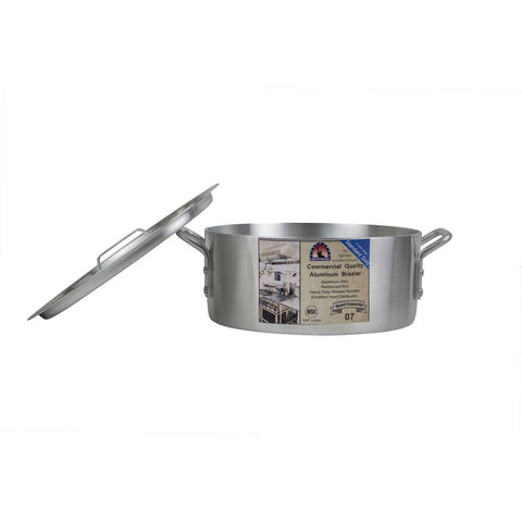 Libertyware BZR07 7-Quart Standard Duty Aluminum Brazier with Cover