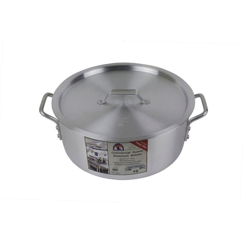 Libertyware BZR10H 10 Qt. Heavy Duty Aluminum Brazier with Cover