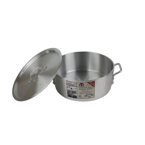 Libertyware BZR10H 10 Qt. Heavy Duty Aluminum Brazier with Cover