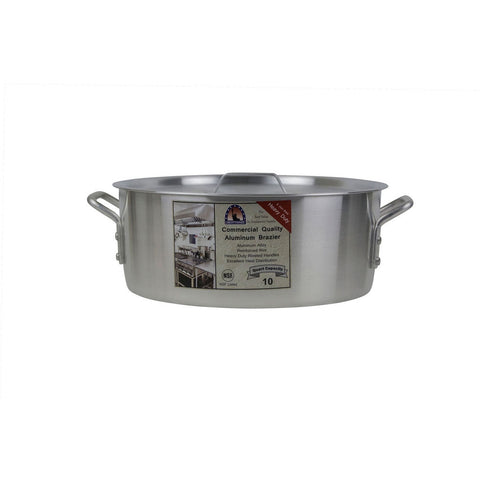 Libertyware BZR10H 10 Qt. Heavy Duty Aluminum Brazier with Cover