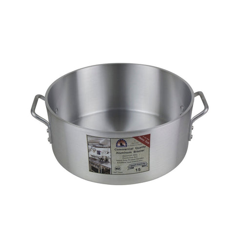 Libertyware BZR15H Aluminum Heavy Duty Brazier with Cover, 15 Quart
