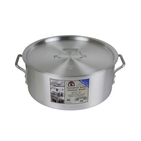 Libertyware BZR15 15 Qt. Standard Duty Aluminum Brazier with Cover