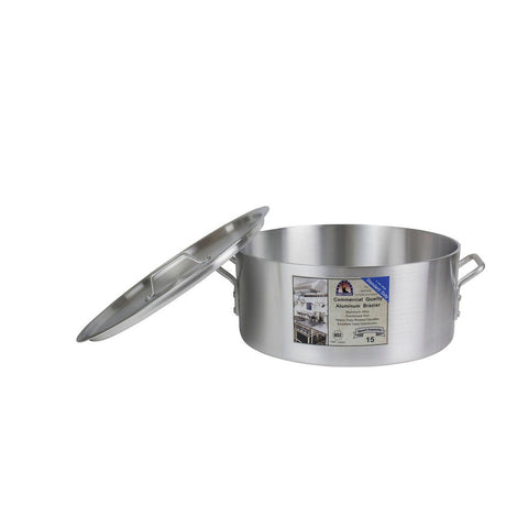 Libertyware BZR15 15 Qt. Standard Duty Aluminum Brazier with Cover
