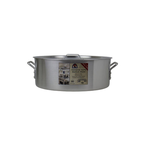 Libertyware BZR18H 18 Qt. Heavy Duty Aluminum Brazier with Cover