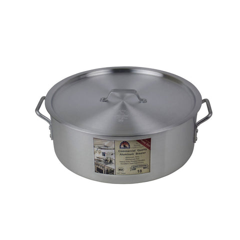 Libertyware BZR18H 18 Qt. Heavy Duty Aluminum Brazier with Cover