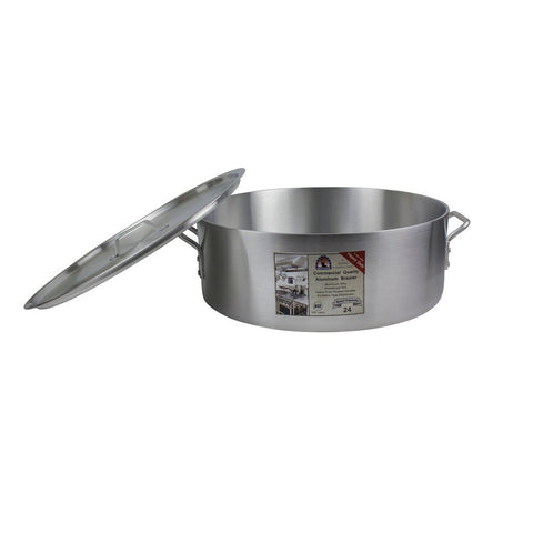 Libertyware BZR24H Heavy Duty Aluminum Brazier, 24 Quart with Cover