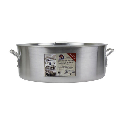 Libertyware BZR24H Heavy Duty Aluminum Brazier, 24 Quart with Cover