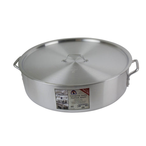 Libertyware BZR28H 28 Qt. Heavy Duty Aluminum Brazier with Cover