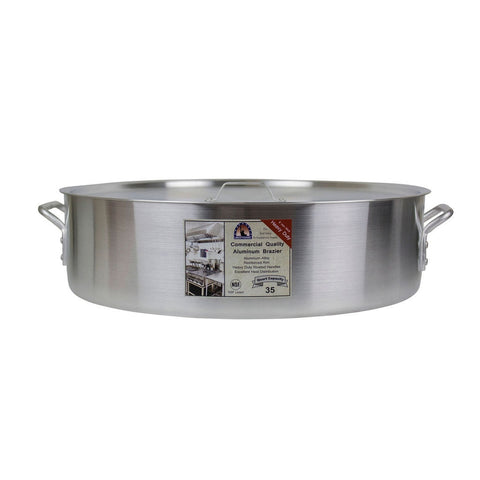 Libertyware BZR35H 35 Qt. Heavy Duty Aluminum Brazier with Cover