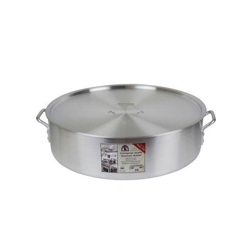 Libertyware BZR35H 35 Qt. Heavy Duty Aluminum Brazier with Cover