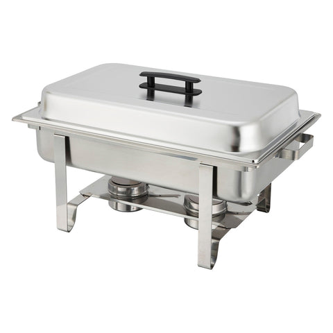 Winco C-3080B Newburg 8 Qt Full-Size Stainless Steel Chafer