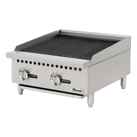 Migali C-RB24 24 in Countertop Gas Radiant Charbroiler, 70,000 BTU