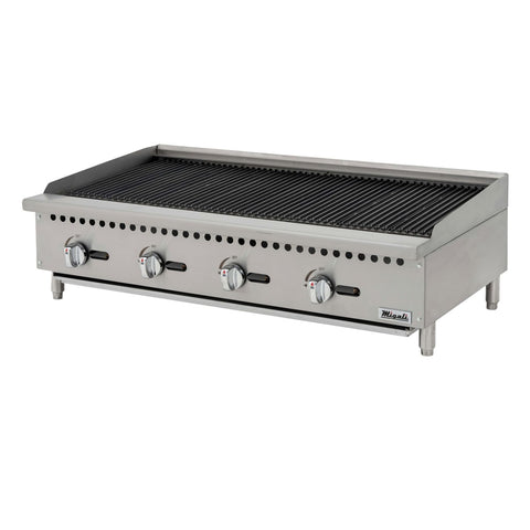 Migali Industries C-RB48 48 in Countertop Gas Radiant Charbroiler, 140,000 BTU