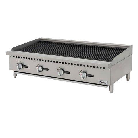 Migali Industries C-RB48 48 in Countertop Gas Radiant Charbroiler, 140,000 BTU
