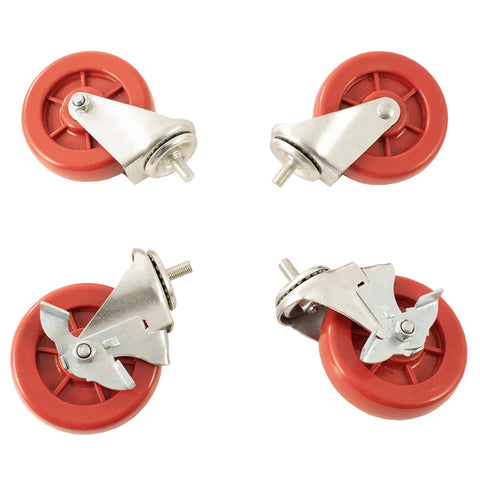 Migali Industries C-RO4-24GL-LP 48" 4-Burner Liquid Propane Gas Range with 24" Left-Side Griddle and Dual Standard Ovens
