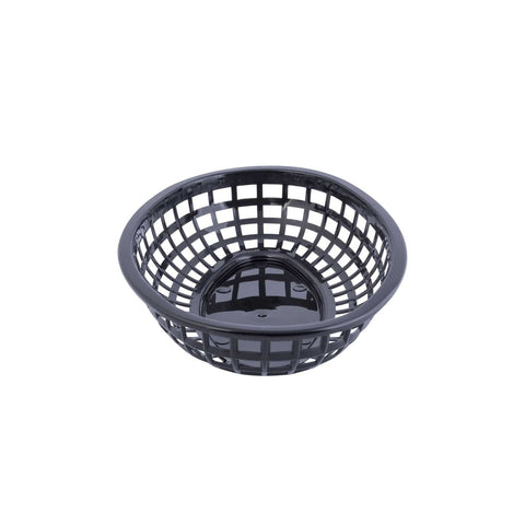 TableCraft C1074BK Black Classic Oval Plastic Serving Basket