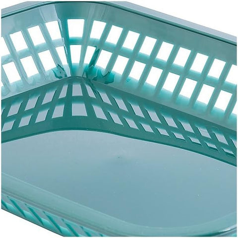 TableCraft Products C1077FG Rectangular Polypropylene Grande Basket, Forest Green