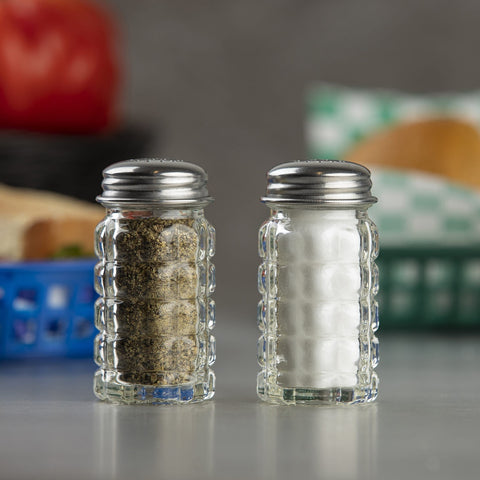 Tablecraft Products C163-12 Nostalgia Glass Salt & Pepper Shakers, 1.5 oz, 12-Pack