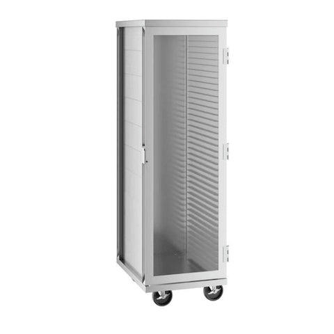 Enhanced Parts & Accessories C1840-1.5 Enclosed Transport Cabinet, Full Size, 40-Pan Capacity, Aluminum with Glass Door