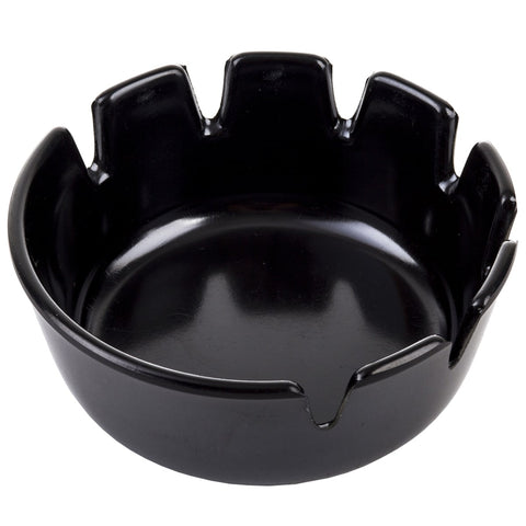 Tablecraft Products 263B-1 Deep Well Black Phenolic Ashtray