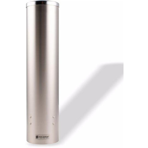 San Jamar C3250SS Large Pull-Type Water Cup Dispenser - 16 Inch Stainless Steel