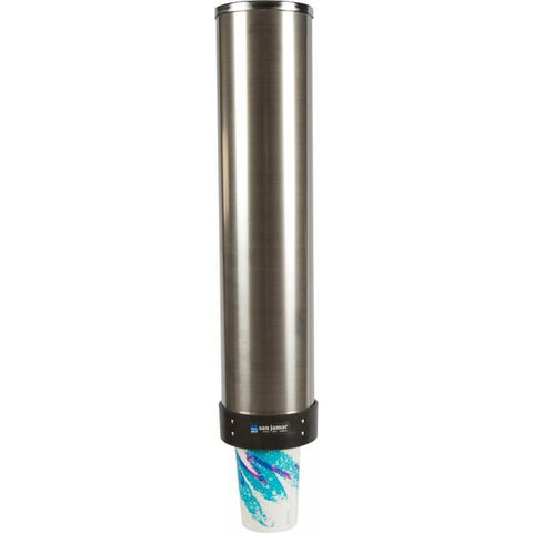 San Jamar C3500CF In-Counter Mount Stainless Steel Cup Dispenser
