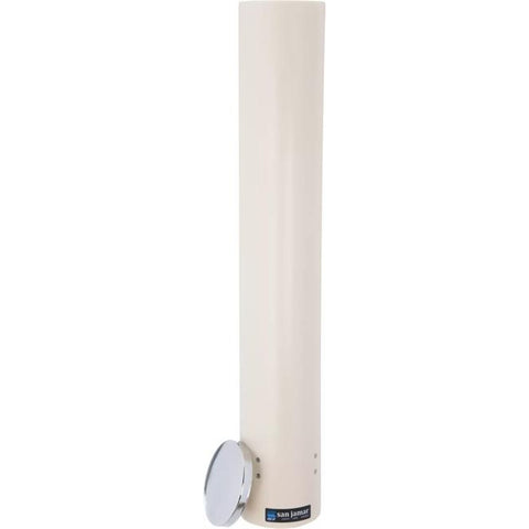 San Jamar C4210PRD Pull-Type Beverage Cup Dispenser, Red, Stand or Wall Mount