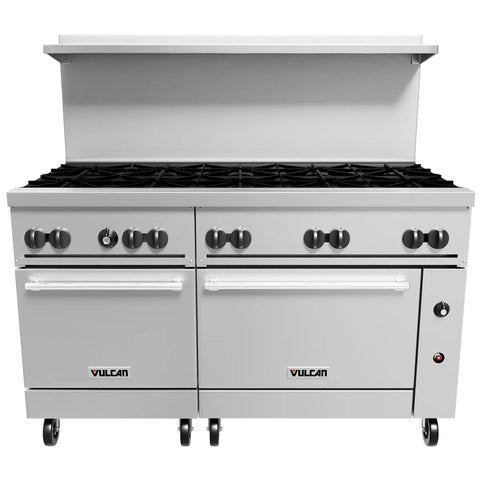 Wolf C60SS-10BP Challenger XL Series 60" Liquid Propane Commercial Gas Range - 10 Burners, 2 Standard Ovens, 358,000 BTU